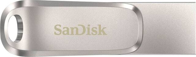 SANDISK - Ultra Dual Drive Luxe 128GB USB 3.1, USB Type-C Flash Drive - Silver