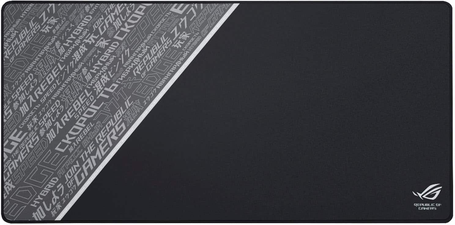 Front. ASUS - ROG Sheath Gaming Mouse Pad - Black, Gray.