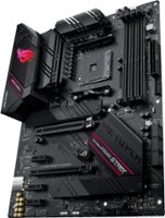 ASUS - ROG STRIX B550-F GAMING AM4 Socket USB 3.2 AMD Motherboard - Black - Front_Zoom