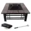 Alt View 11. Pure Garden - Fire Pit Set, Wood Burning Pit Includes Spark Screen and Log Poker Great for Outdoor and Patio, 32” Square Tile Firepit - Black and Orange Marbled.