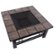 Alt View Zoom 12. Pure Garden - Fire Pit Set, Wood Burning Pit Includes Spark Screen and Log Poker Great for Outdoor and Patio, 32” Square Tile Firepit - Black and Orange Marbled.