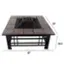 Alt View 14. Pure Garden - Fire Pit Set, Wood Burning Pit Includes Spark Screen and Log Poker Great for Outdoor and Patio, 32” Square Tile Firepit - Black and Orange Marbled.