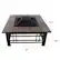 Alt View 14. Pure Garden - Fire Pit Set, Wood Burning Pit Includes Spark Screen and Log Poker Great for Outdoor and Patio, 32” Square Tile Firepit - Black and Orange Marbled.