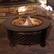 Front. Pure Garden - Fire Pit Set, Wood Burning Pit - Includes Spark Screen and Log Poker, 32” Round Metal Firepit - Black/Copper.