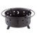 Alt View 16. Pure Garden - 32" Round Outdoor Fire Pit with Steel Bowl, Star Cutouts Spark Screen, Log Poker, Storage Cover for Patio Wood Burning - Black.