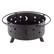 Alt View 16. Pure Garden - 32" Round Outdoor Fire Pit with Steel Bowl, Star Cutouts Spark Screen, Log Poker, Storage Cover for Patio Wood Burning - Black.