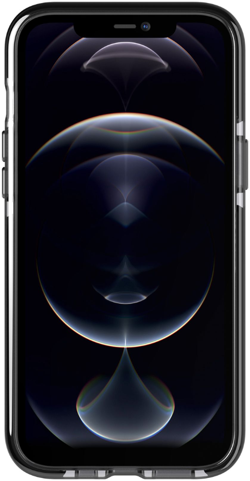 Left View: Tech21 - Evo Check Case for Apple iPhone 12 Mini - Smokey Black