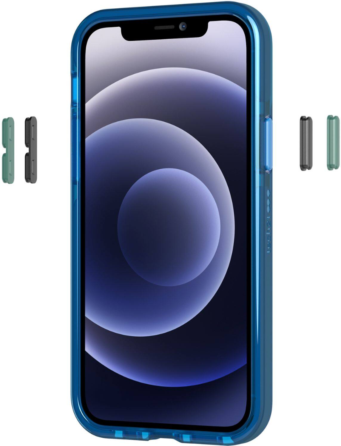 Alt View 13. Tech21 - Evo Check Case for Apple iPhone 12/12 Pro - Classic Blue.