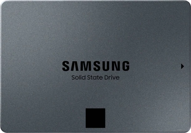 Front. Samsung - 870 QVO 4TB Internal SSD SATA - Black.