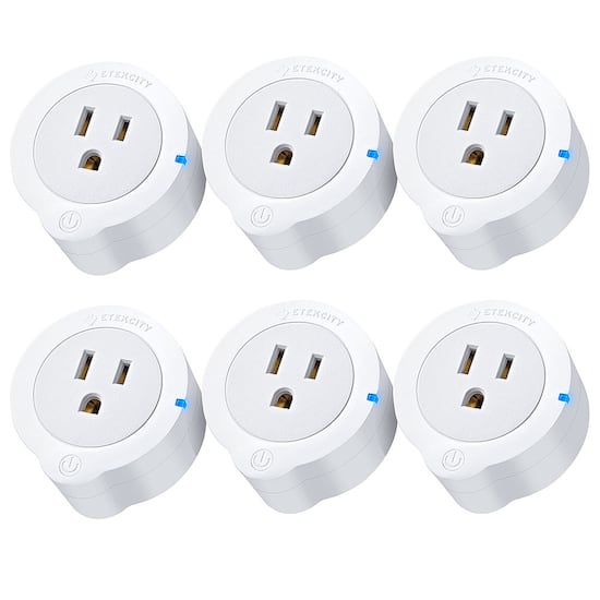 Alt View Zoom 11. ETEKCITY - Voltson Smart WiFi Outlet Plug (6-Pack) - White.