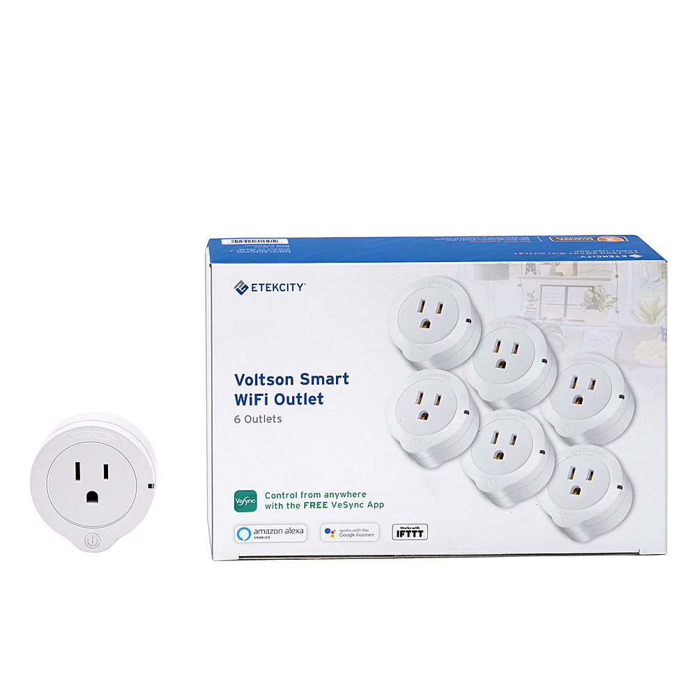 Etekcity Smart Plug, Works with Alexa and Google Home, WiFi Energy  Monitoring Outlet with Automatic Night Light, No Hub Required, ETL Listed,  White, 15A/1800W 