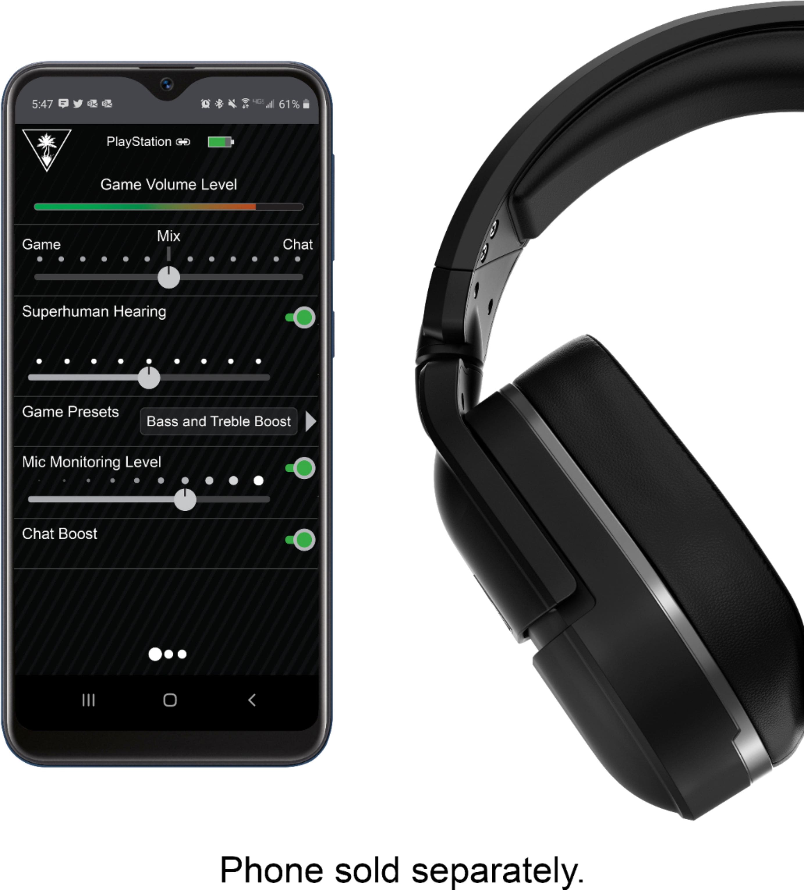 Alt View 17. Turtle Beach - Stealth 700 Gen 2 Wireless Gaming Headset Black for PlayStation 5, PlayStation 4 & Nintendo Switch with Bluetooth - Black/Silver.