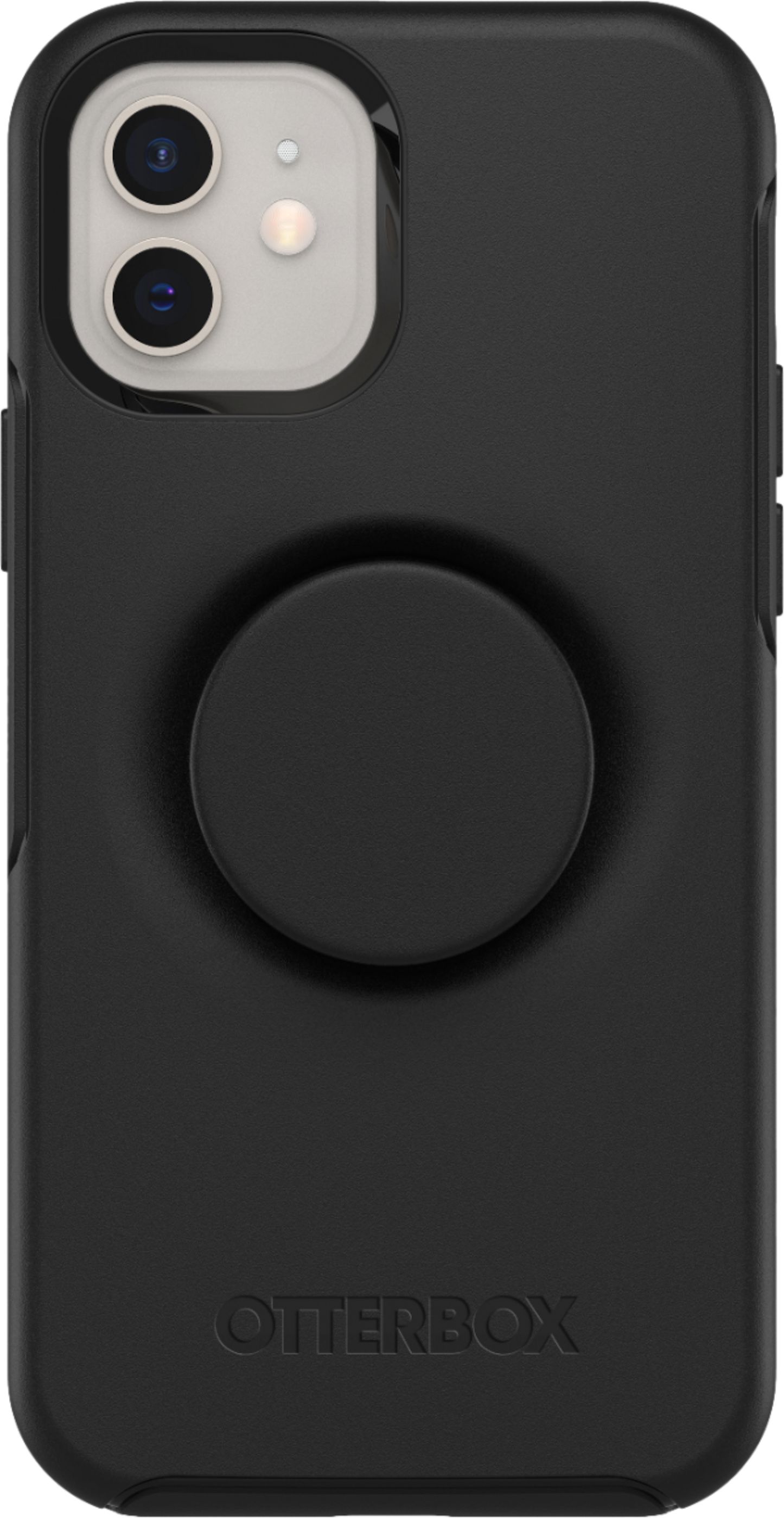 OtterBox - Otter + Pop Series for Apple® iPhone® 12 and iPhone 12 Pro - Black