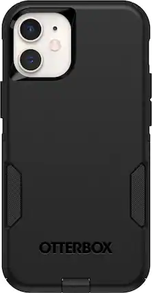 Front. OtterBox - Commuter Series for Apple® iPhone® 12 mini - Black.