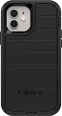Front. OtterBox - Defender Series Pro for Apple® iPhone® 12 and iPhone 12 Pro - Black.
