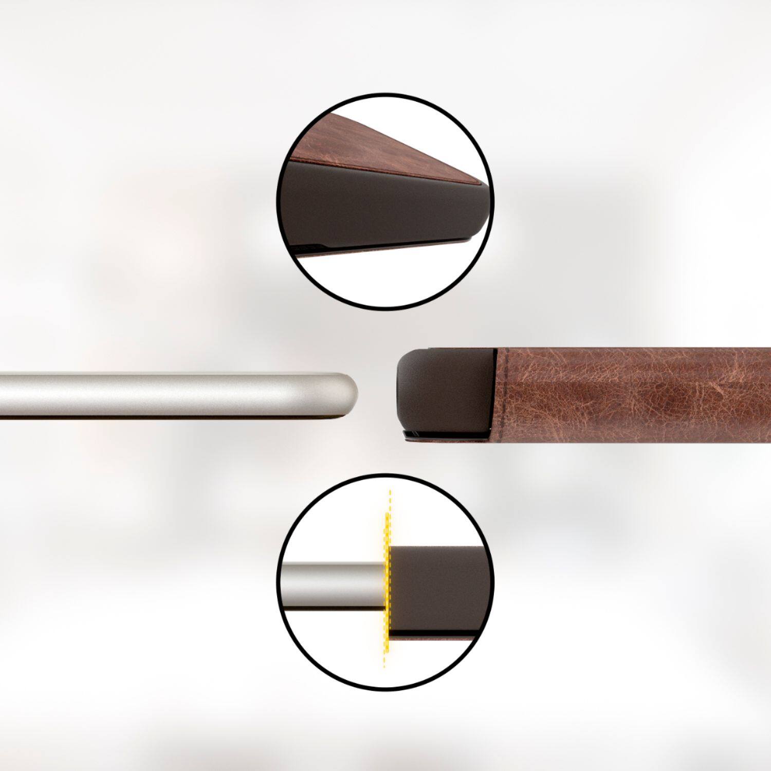 Alt View 12. OtterBox - Strada Series for Apple® iPhone® 12 Pro Max - Espresso Brown.