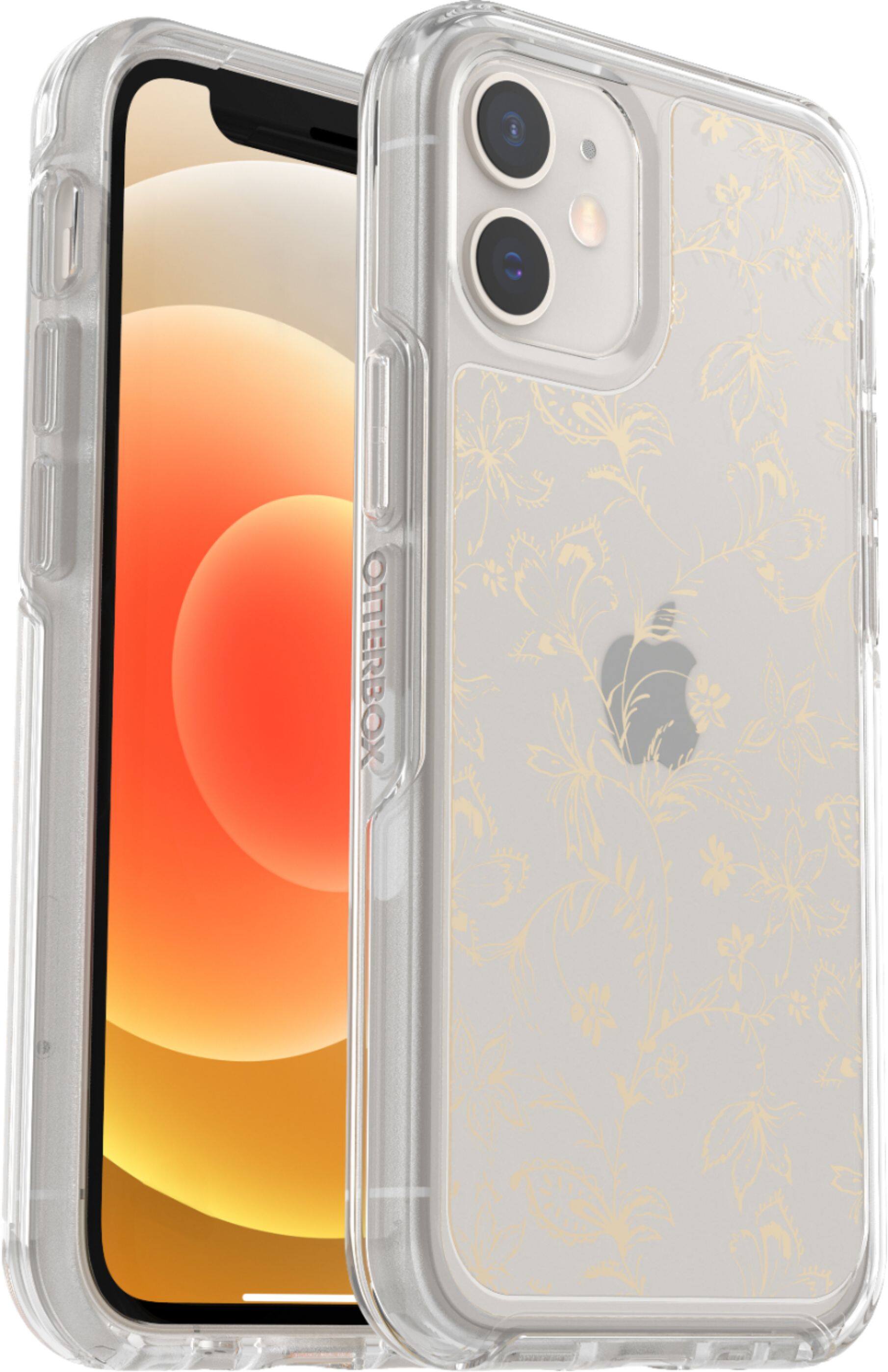 Angle View: OtterBox - Symmetry Clear Series for Apple® iPhone® 12 mini - Wallflower