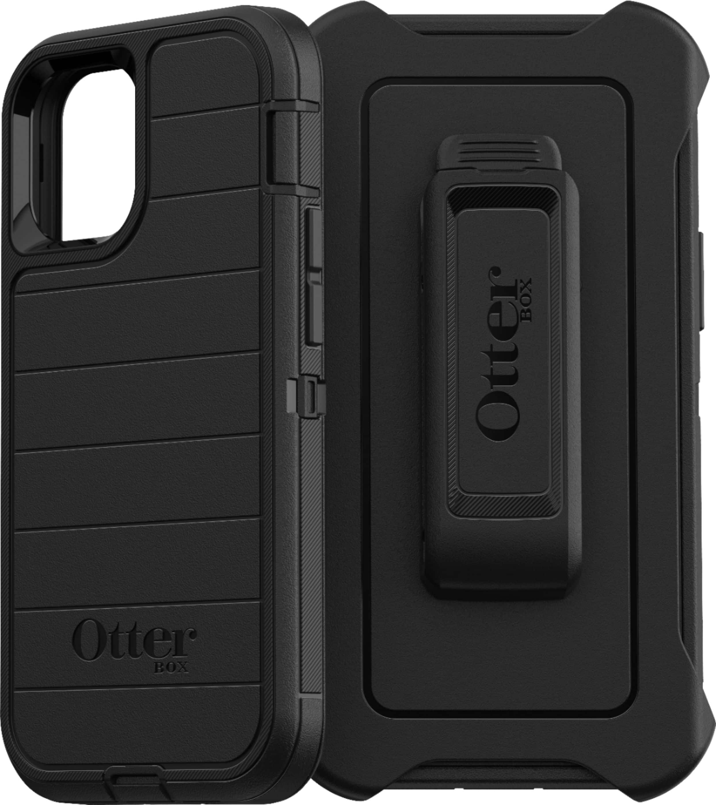 Angle View: OtterBox - Defender Pro Series Carrying Case for Apple® iPhone® 12 mini - Black