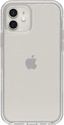 Front. OtterBox - Symmetry Clear Series for Apple® iPhone® 12 and iPhone 12 Pro - Stardust.