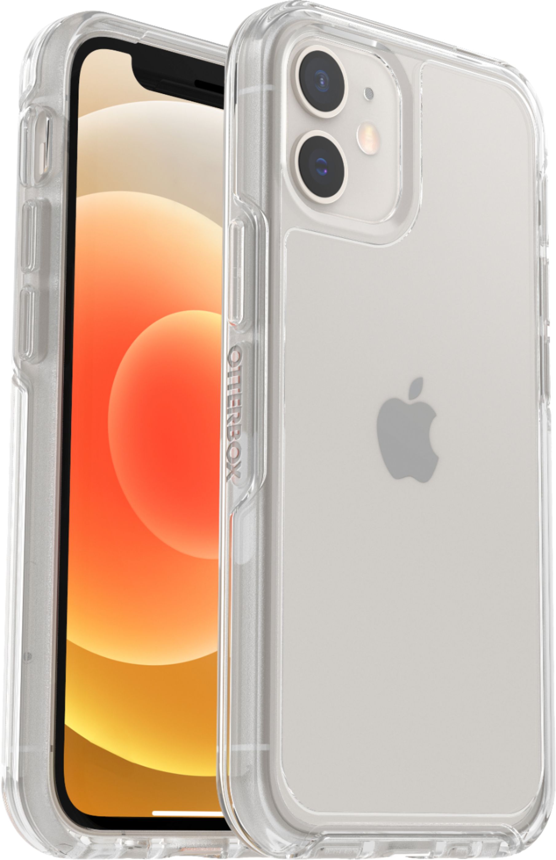 Angle View: OtterBox - Symmetry Clear Series for Apple® iPhone® 12 mini - Clear