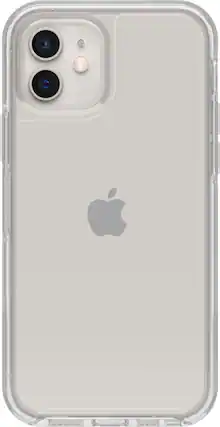 Front. OtterBox - Symmetry Clear Series for Apple iPhone 12 and iPhone 12 Pro - Clear.