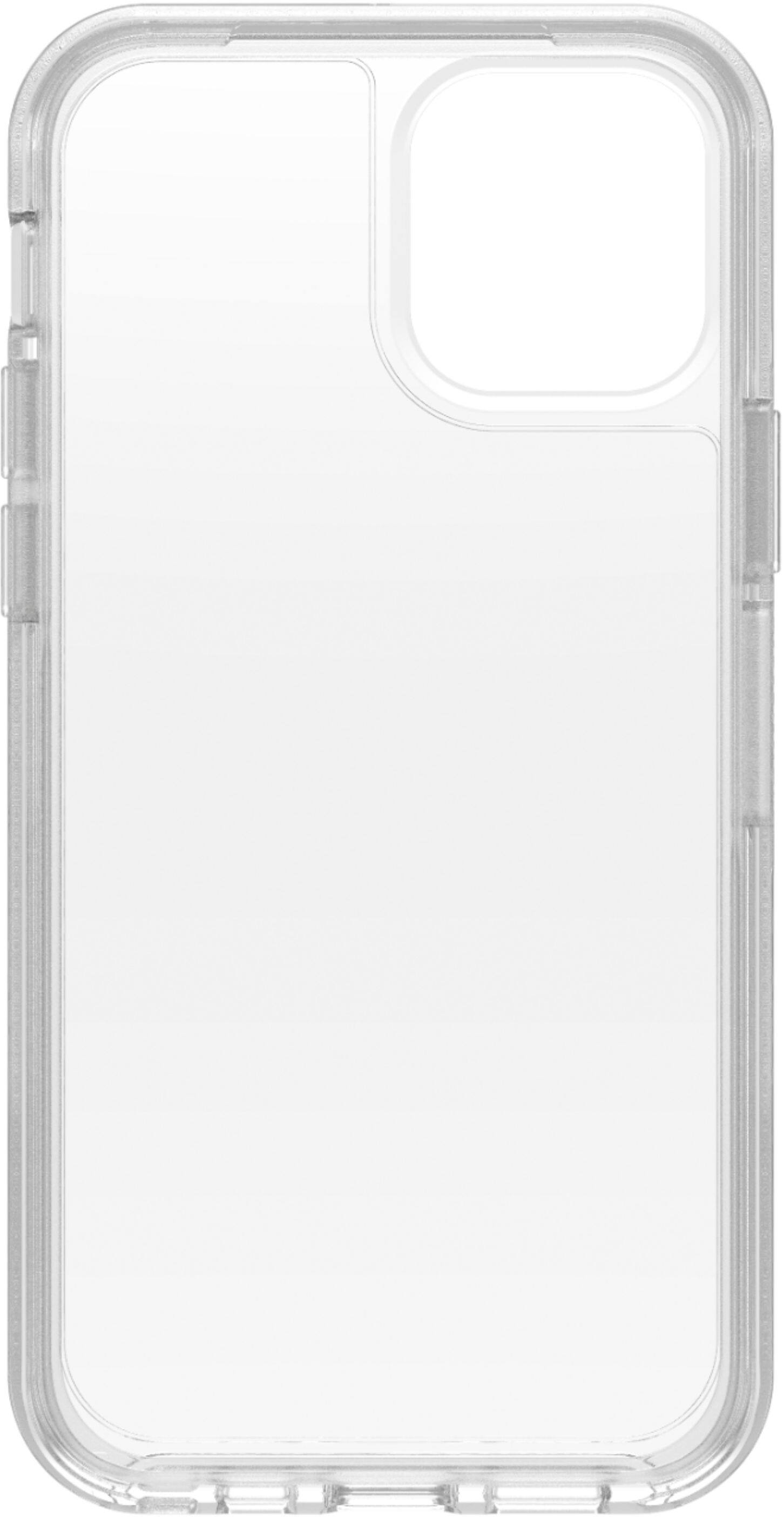 Left. OtterBox - Symmetry Clear Series for Apple iPhone 12 and iPhone 12 Pro - Clear.
