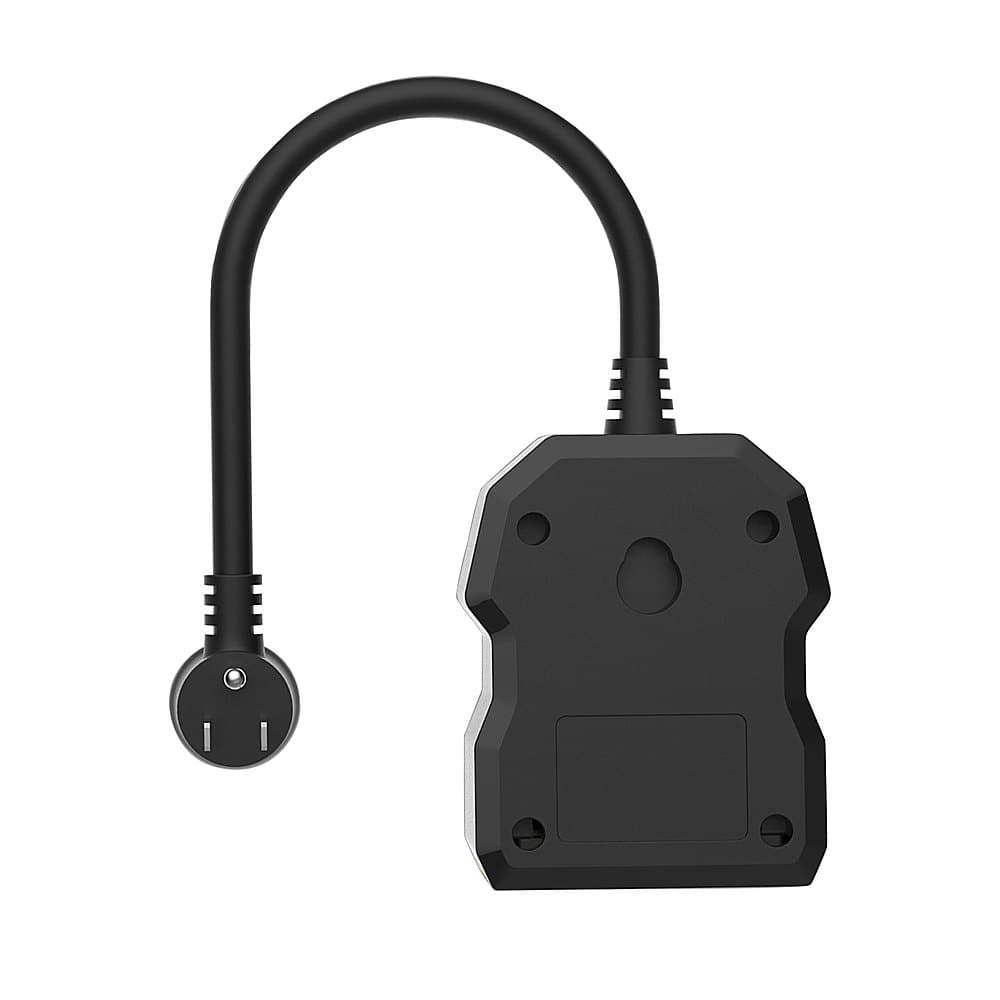 Alt View 14. Etekcity - Smart Outdoor Wi-Fi Outlet Plug (2-Pack) - Black.