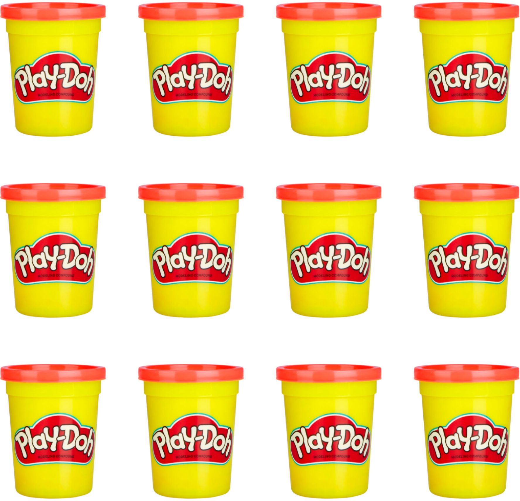 Play-Doh Bulk 12-Pack of Red Non-Toxic Modeling Compound, 4-Ounce