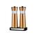 Left. Kalorik - Rechargeable Gravity Salt and Pepper Grinder Set - Copper.