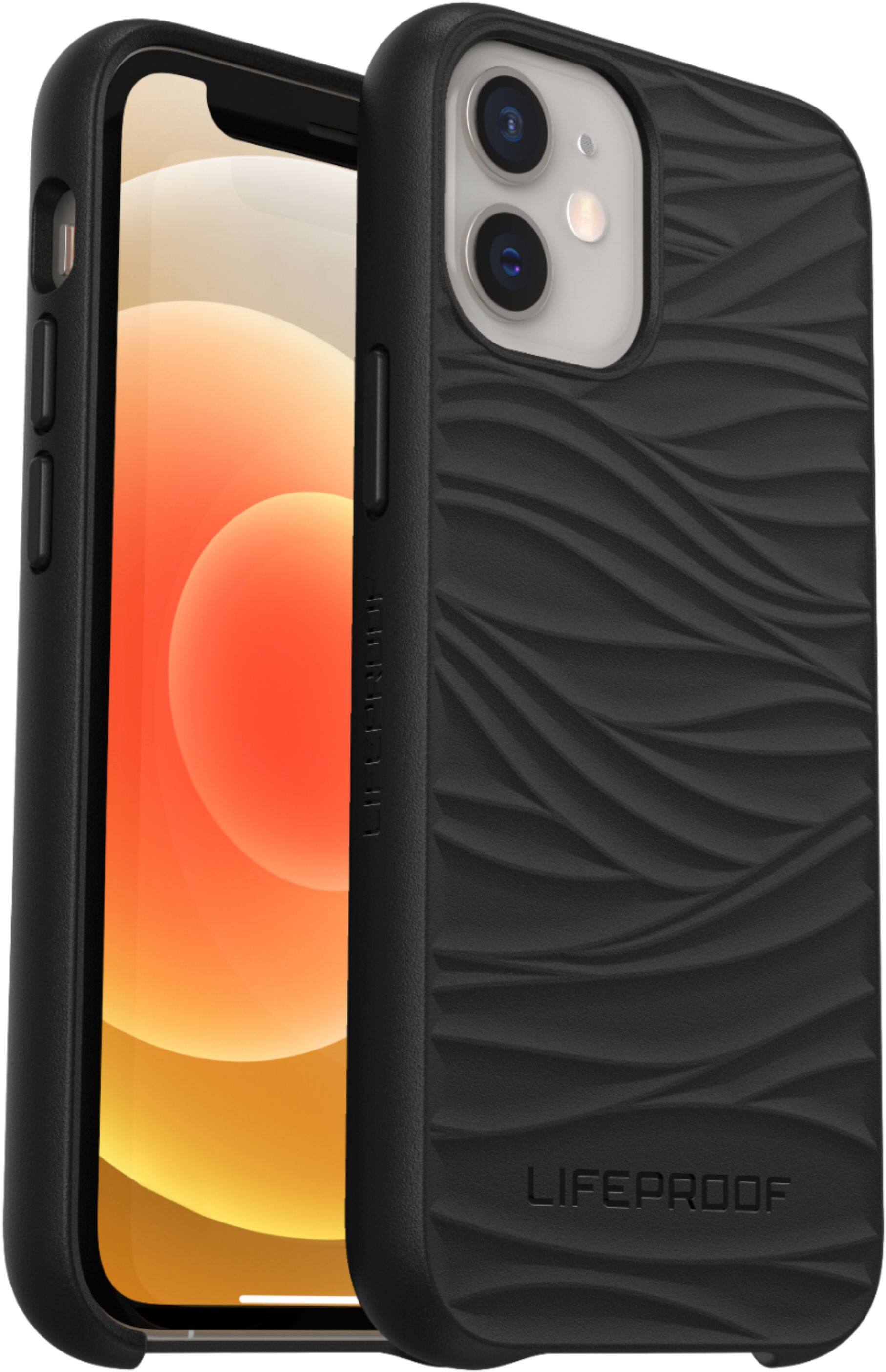 Angle. LifeProof - WAKE Series for Apple® iPhone® 12 mini - Black.