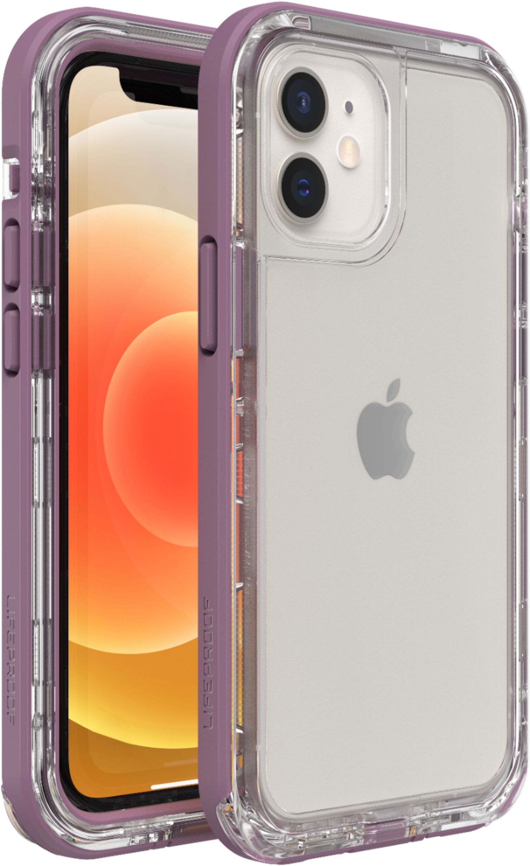 Angle View: UAG - Civilian Hard shell Case for Apple iPhone 12 Mini - Eggplant