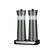 Left. Kalorik - Rechargeable Gravity Salt and Pepper Grinder Set - Pweter.