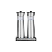 Kalorik - Rechargeable Gravity Salt and Pepper Grinder Set - Stainless Steel - Angle_Zoom