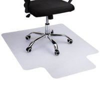 Mind Reader - 9-to-5 Collection, Office Chair Mat, Anti-Skid, 48 x 36, PVC - Clear - Front_Zoom