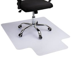 Mind Reader 9-to-5 Collection, Office Chair Mat, Anti-Skid, 48 x 36, PVC - Clear - Front_Zoom