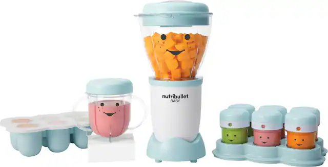 Front. NutriBullet - Baby Food Making System NBY50100 - Blue.