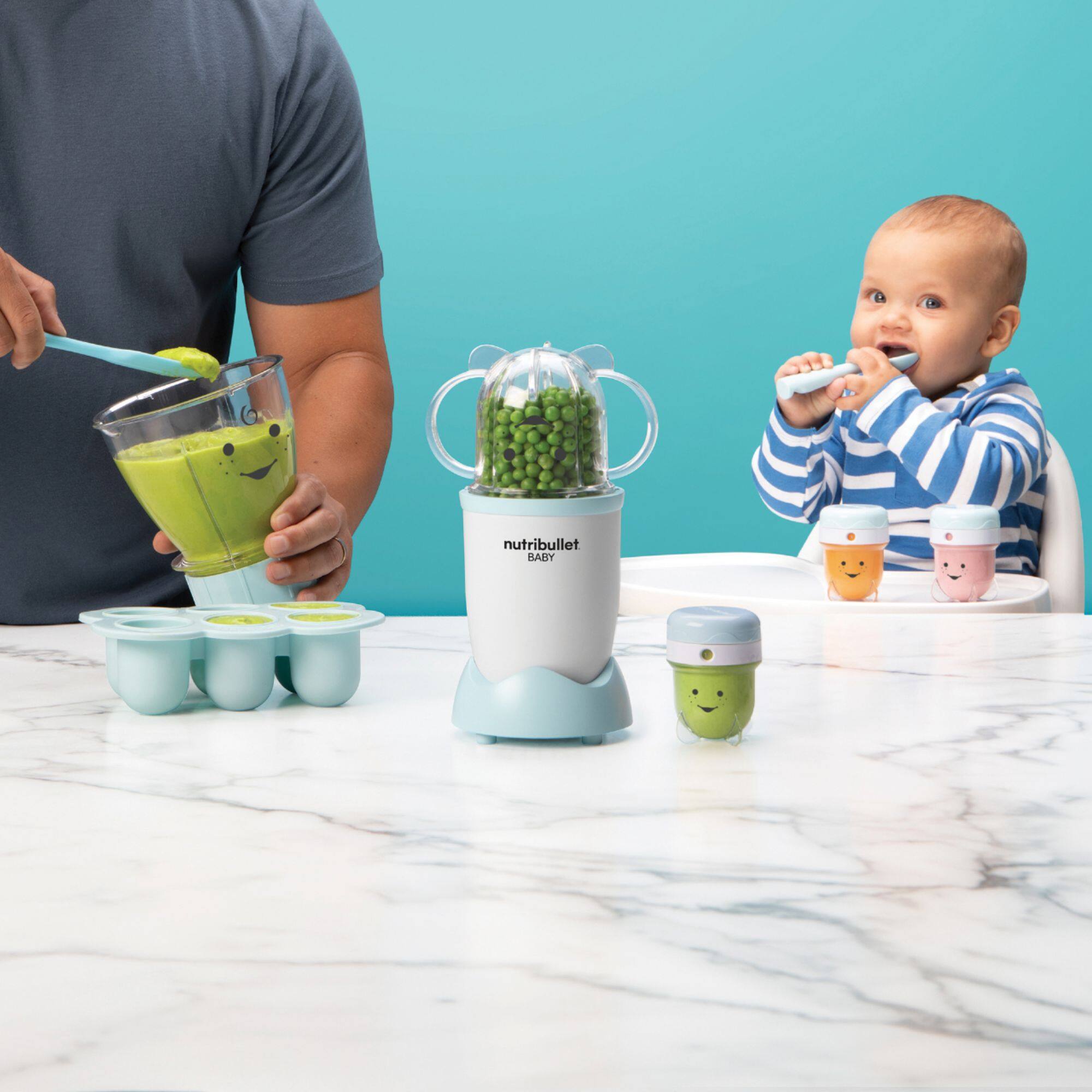 Alt View 16. NutriBullet - Baby Food Making System NBY50100 - Blue.