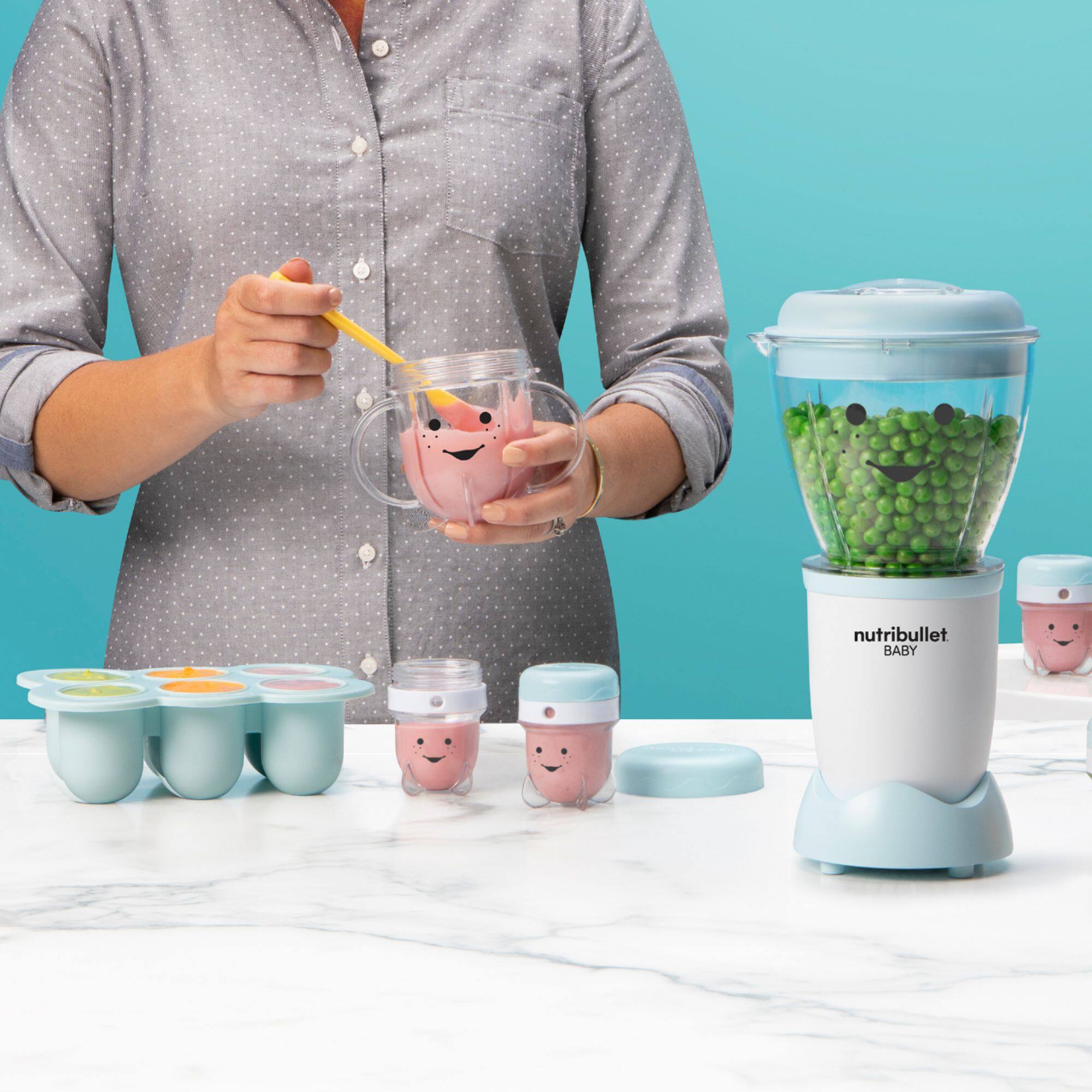 Alt View 18. NutriBullet - Baby Food Making System NBY50100 - Blue.