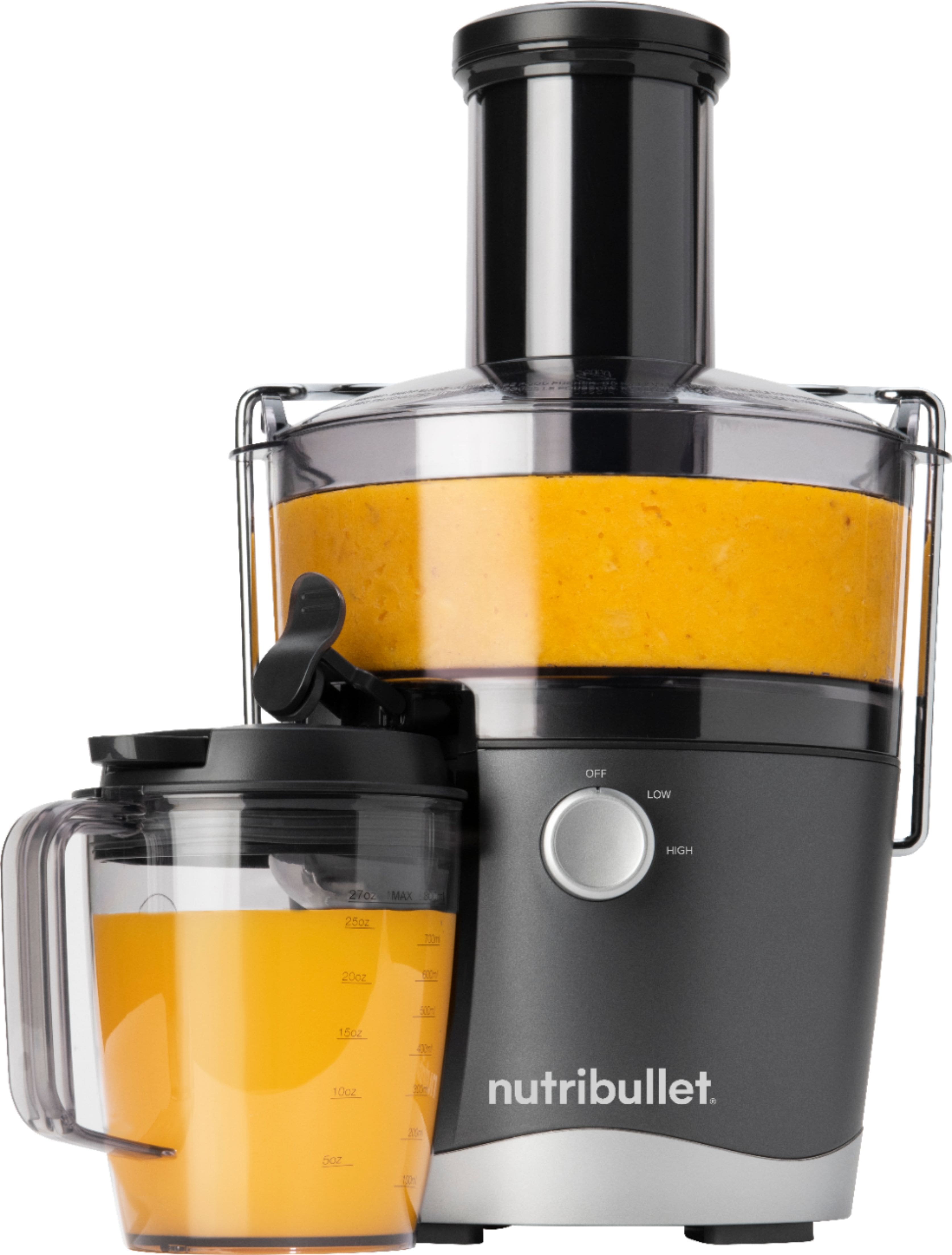 Alt View 11. NutriBullet - Centrifugal Juicer NBJ50100 - Gray.
