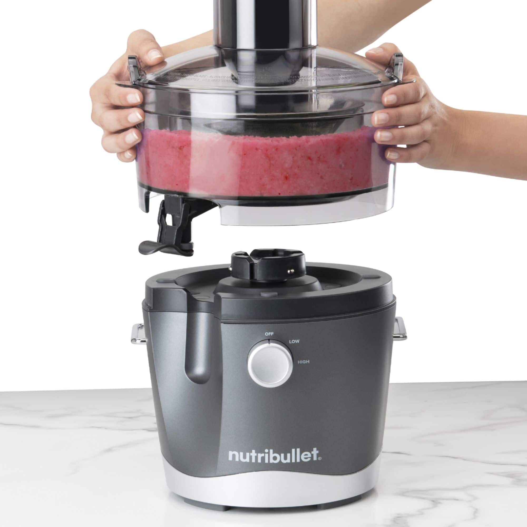 Alt View 15. NutriBullet - Centrifugal Juicer NBJ50100 - Gray.