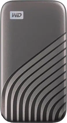 WD - My Passport 1TB External USB Type-C Portable SSD - Space Gray