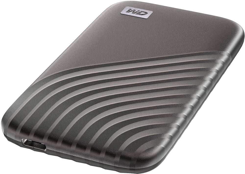 Alt View 13. WD - My Passport 1TB External USB Type-C Portable SSD - Space Gray.