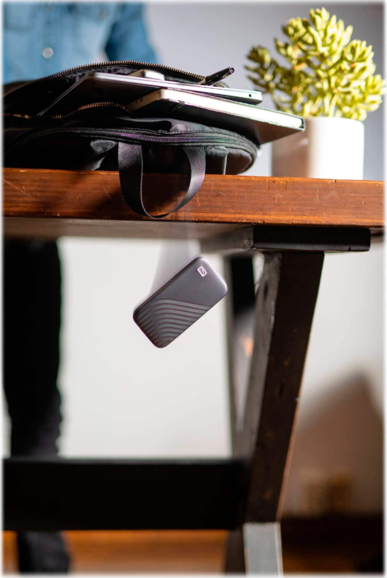 Alt View 16. WD - My Passport 1TB External USB Type-C Portable SSD - Space Gray.