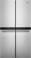 Whirlpool - 19.4 Cu. Ft. 4-Door French Door Counter-Depth Refrigerator with Flexible Organization Spaces - Fingerprint Resistant Stainless Finish - Front_Zoom