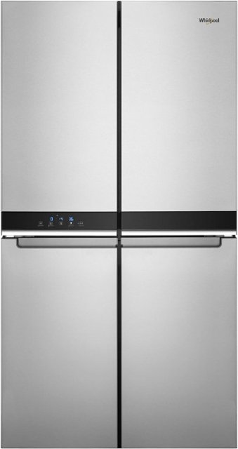 Narrow counter depth refrigerator store with ice maker