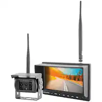EchoMaster - Wireless AHD Camera and 7” Monitor Kit - Black - Front_Zoom