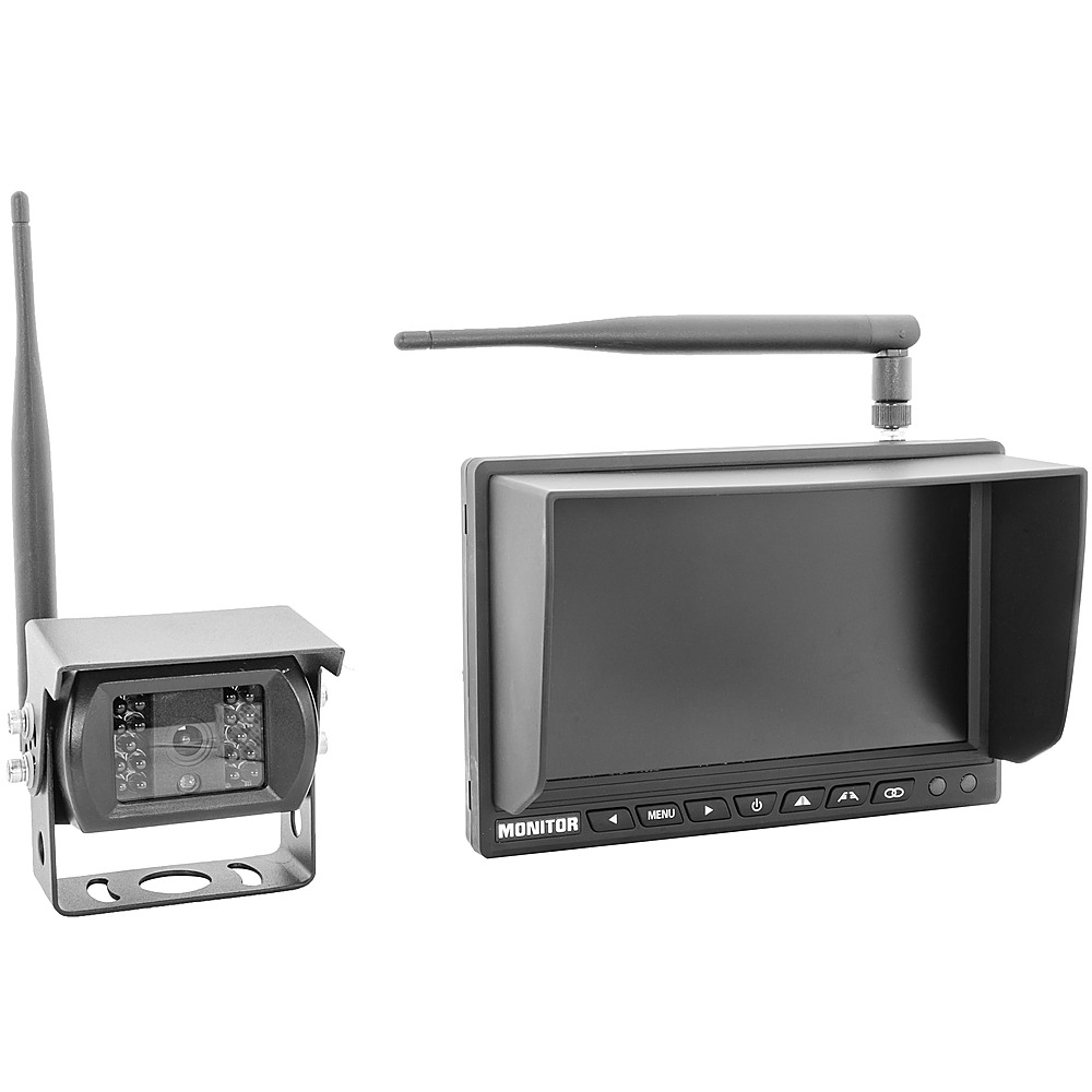 Best Buy: EchoMaster Wireless Solar Powered Back-Up Camera Kit with 5”  Monitor Black MRC-WSLP5