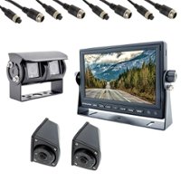 EchoMaster - AHD Blind Spot Elimination and Lane Change Assist Multi-Camera System with Monitor - Black - Front_Zoom