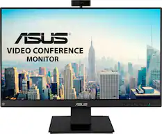 Front. ASUS - 23.8" FHD IPS Video Conference Business Monitor with Webcam (DisplayPort,HDMI) - Black.