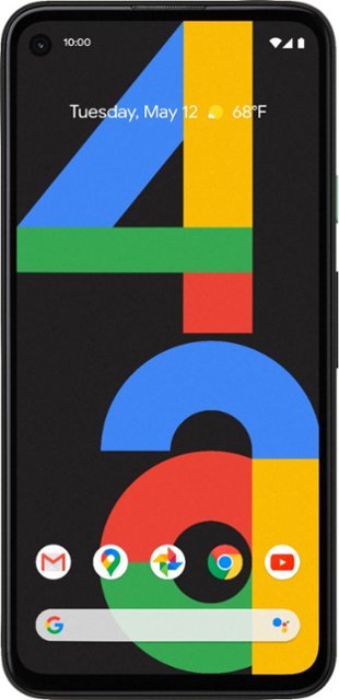 Front Zoom. Google - Pixel 4a 128GB - Just Black (Verizon).